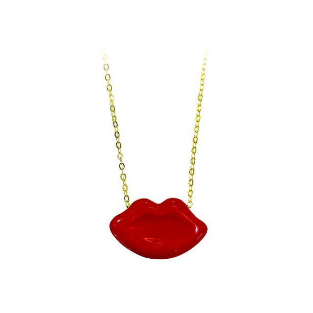 Girocollo Lolita bacio rosso