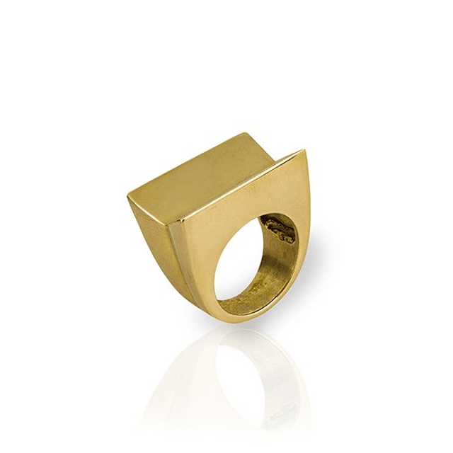 Anello rettangolare retrò