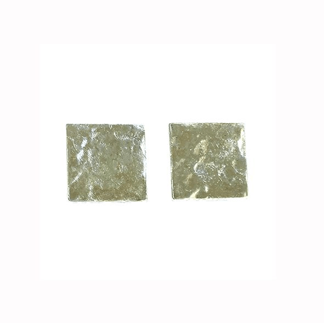 Orecchini quadrati martellati 
