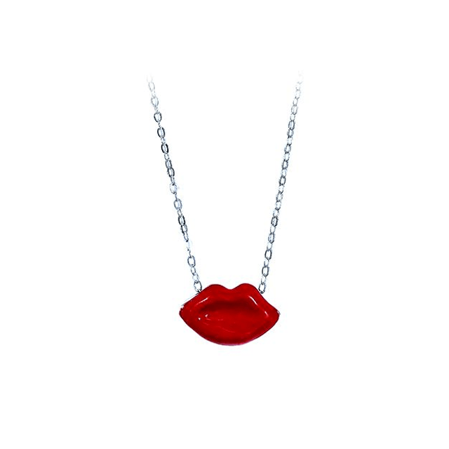 Girocollo Lolita bacio rosso