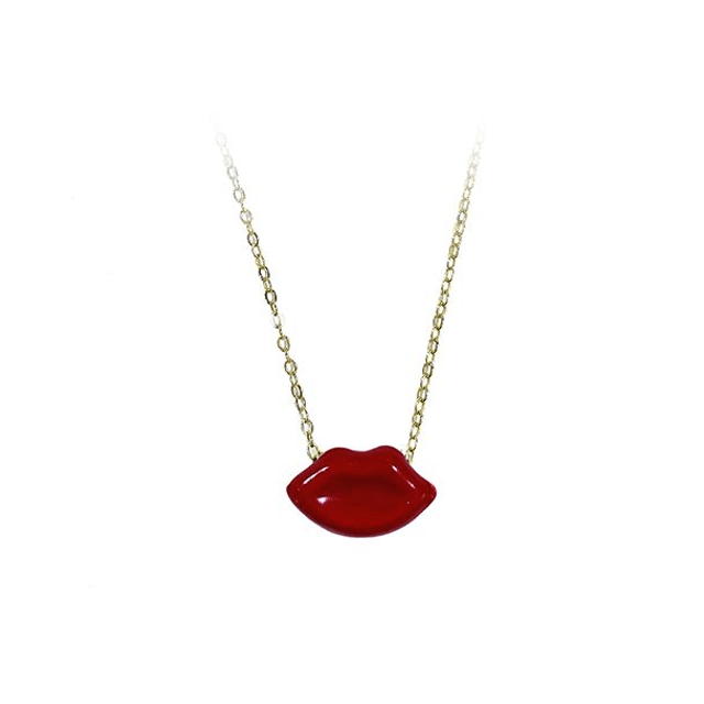 Girocollo Lolita bacio rosso