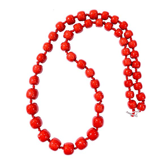 Collana in pasta di corallo