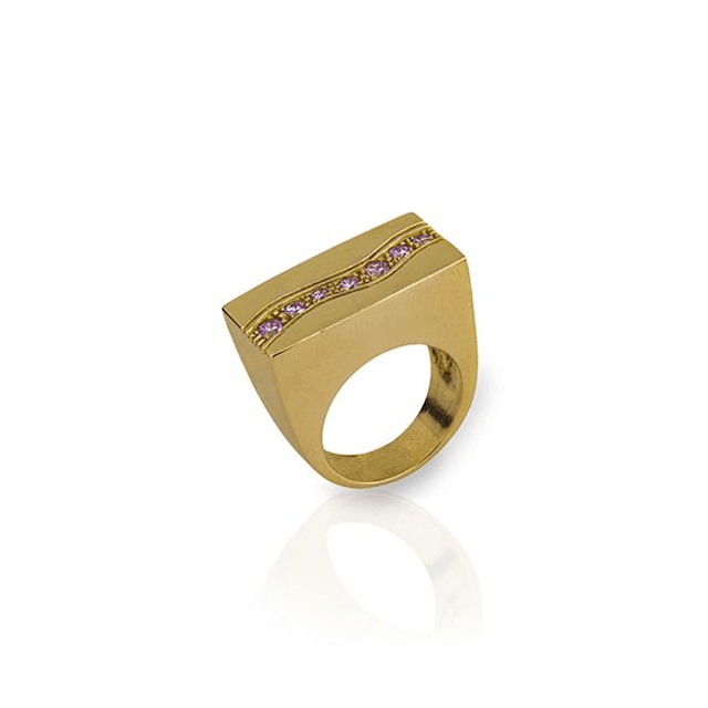Anello Divina rettangolare