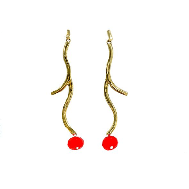 Orecchini collezione Roma con pietra pendente modello 0353