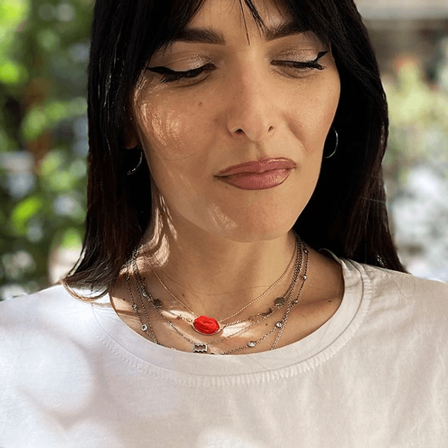 Girocollo Lolita bacio rosso