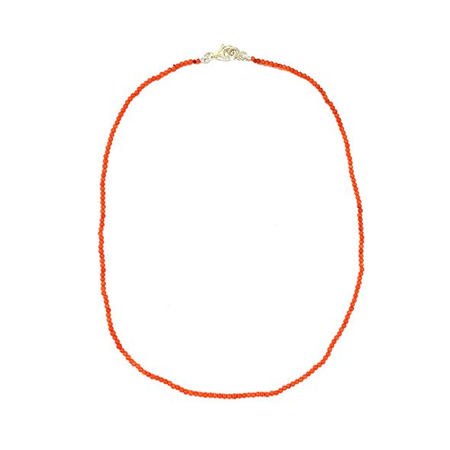 Girocollo filino in corallo bambu