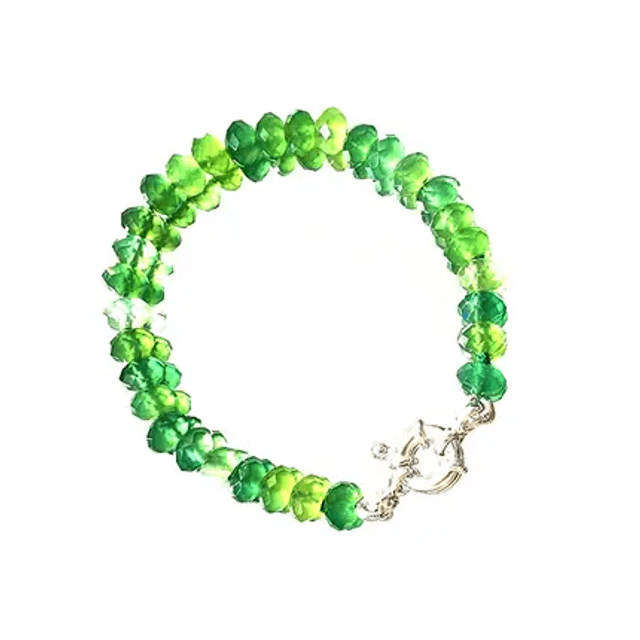 Bracciale rondelle in agata sfaccettata modello 0942