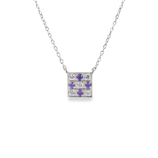 Girocollo collezione carré con zirconi