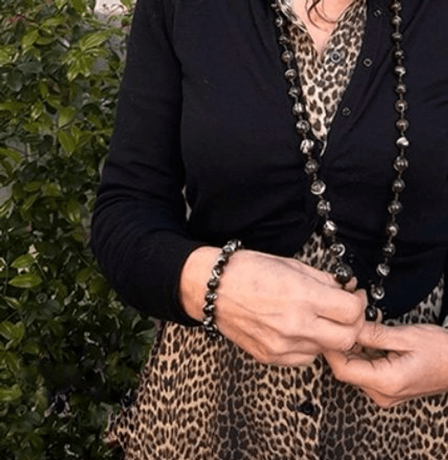 Bracciale in madreperla marrone modello 0941