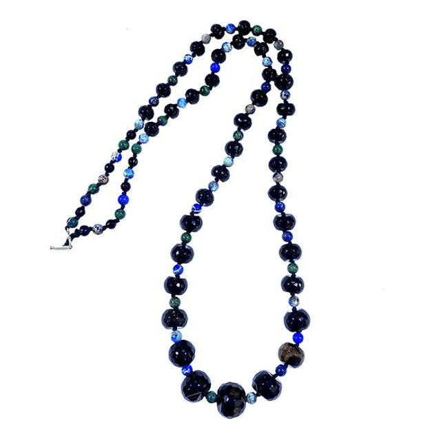 Collana in agata sfaccettata modello 0950