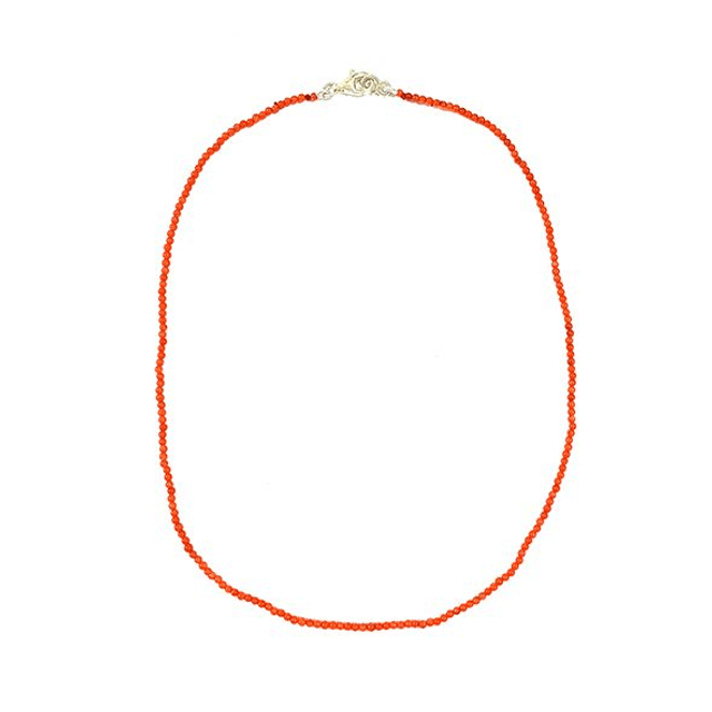 Girocollo filino in corallo bambu