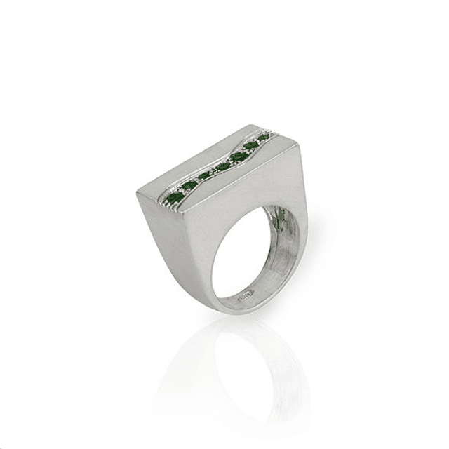 Anello Divina rettangolare