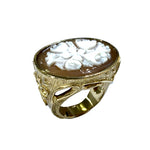 Big signet ring with cameo model 0400