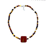 Jasper necklace model 0828