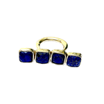 Ring with lapis lazuli model absc57.2 - Agau Gioielli